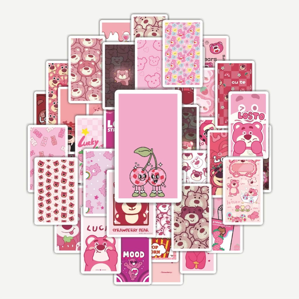 

Sticker Pack Stiker Lotso Strawberry | Sticker TUMBLR | Stiker LAPTOP KOPER HELM