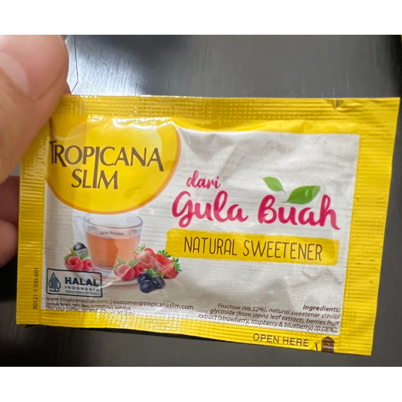 

2 Sachets Tropicana Slim Pemanis Gula Buah Natural Sweetener (GIFT)