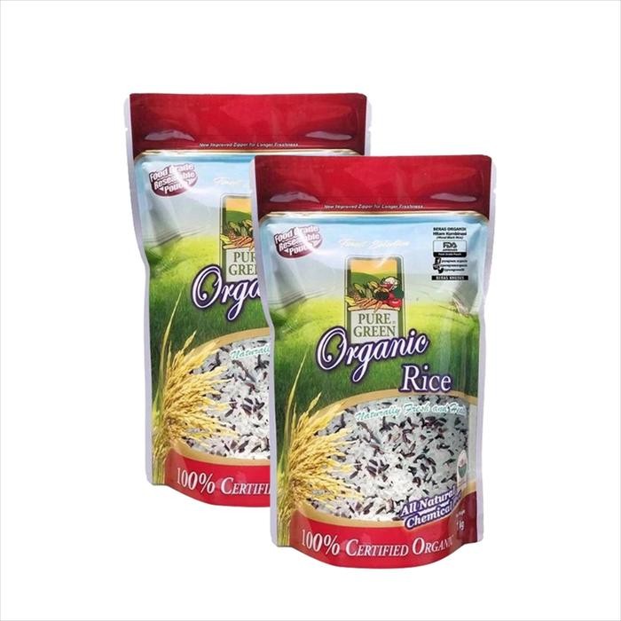

PureGreen Organic Rice Beras Organik Hitam Kombinasi 2 x 1 kg