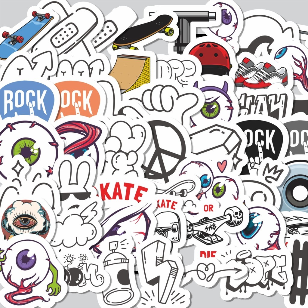 

Stiker Cutting Pack Stiker Random Isi 100Pcs Series Aesthetic Lucu Keren Untuk Koper Bahan Vynil