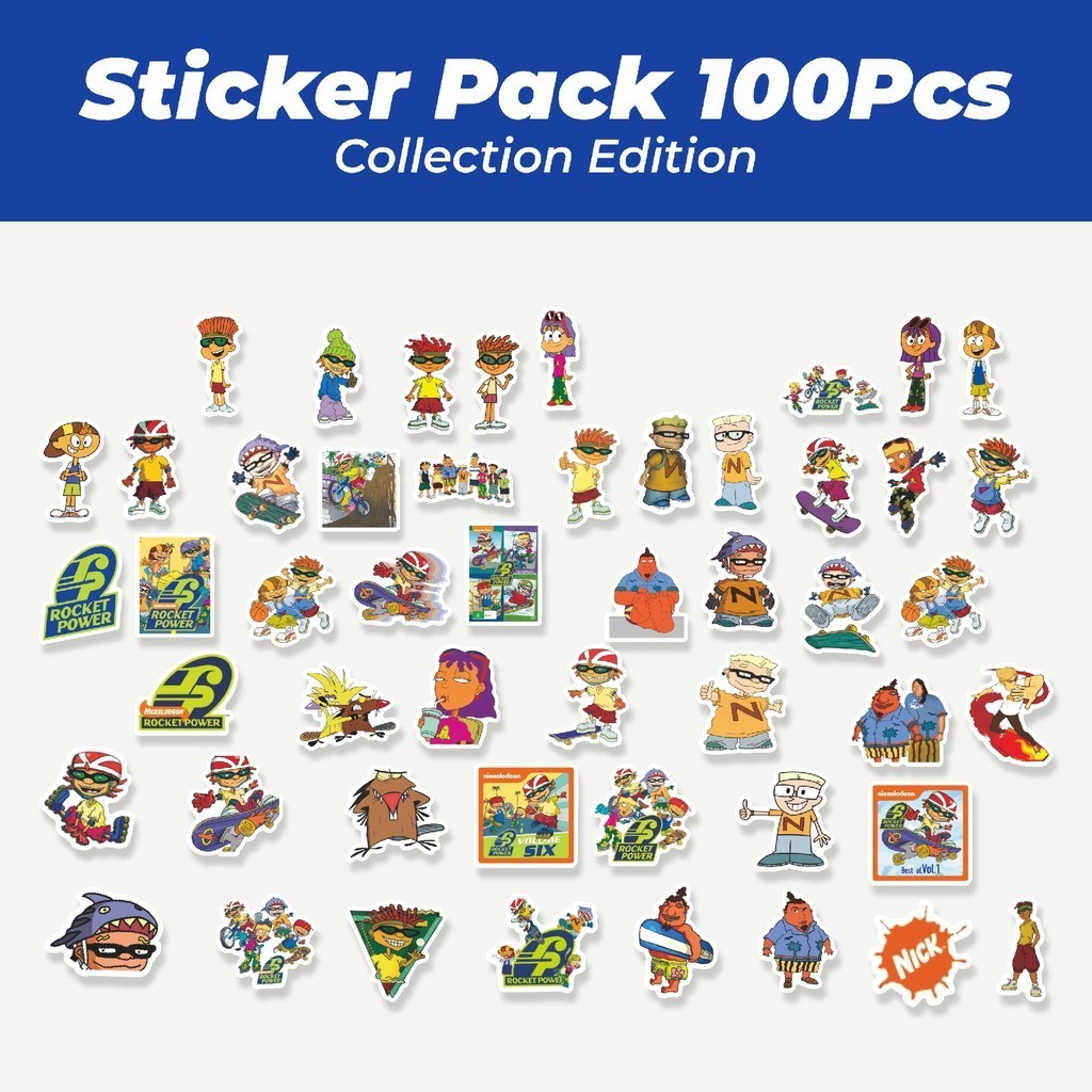 

Hot Sticker Kartun Rocket Power Sticker Lucu Anti Air Stikers Berperekat Waterproof Sticker Decal Buat Motor Helm Buku Journal Koper Casing HP Laptop Botol Minum