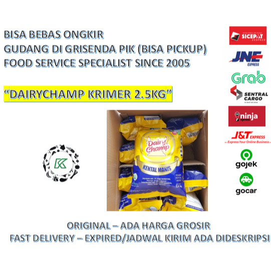 

Dairychamp Krimer Kental Manis SKM 2.5kg Bantal Refill