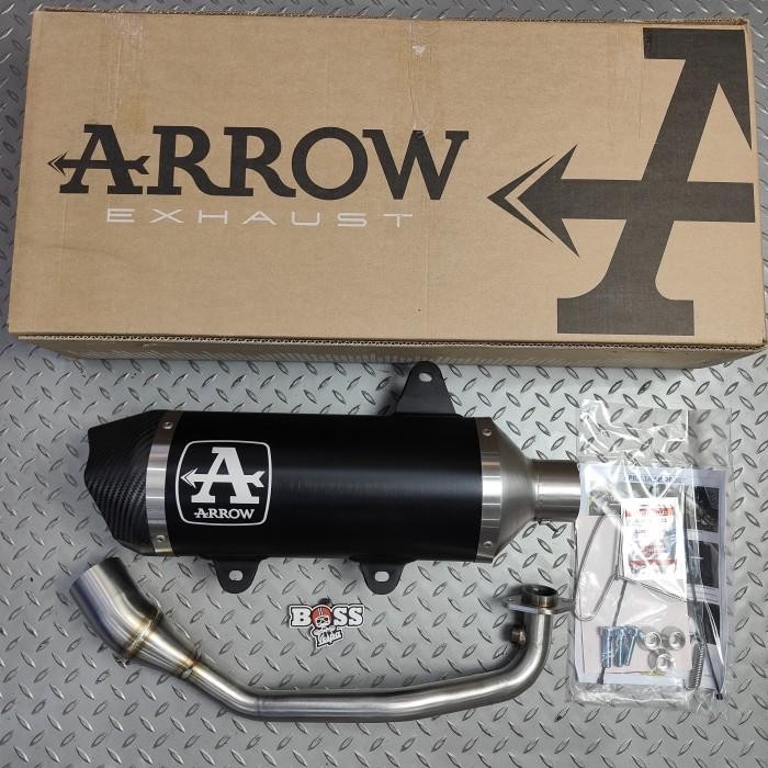 Knalpot Arrow New Fullsystem Vespa Aprillia SR GT