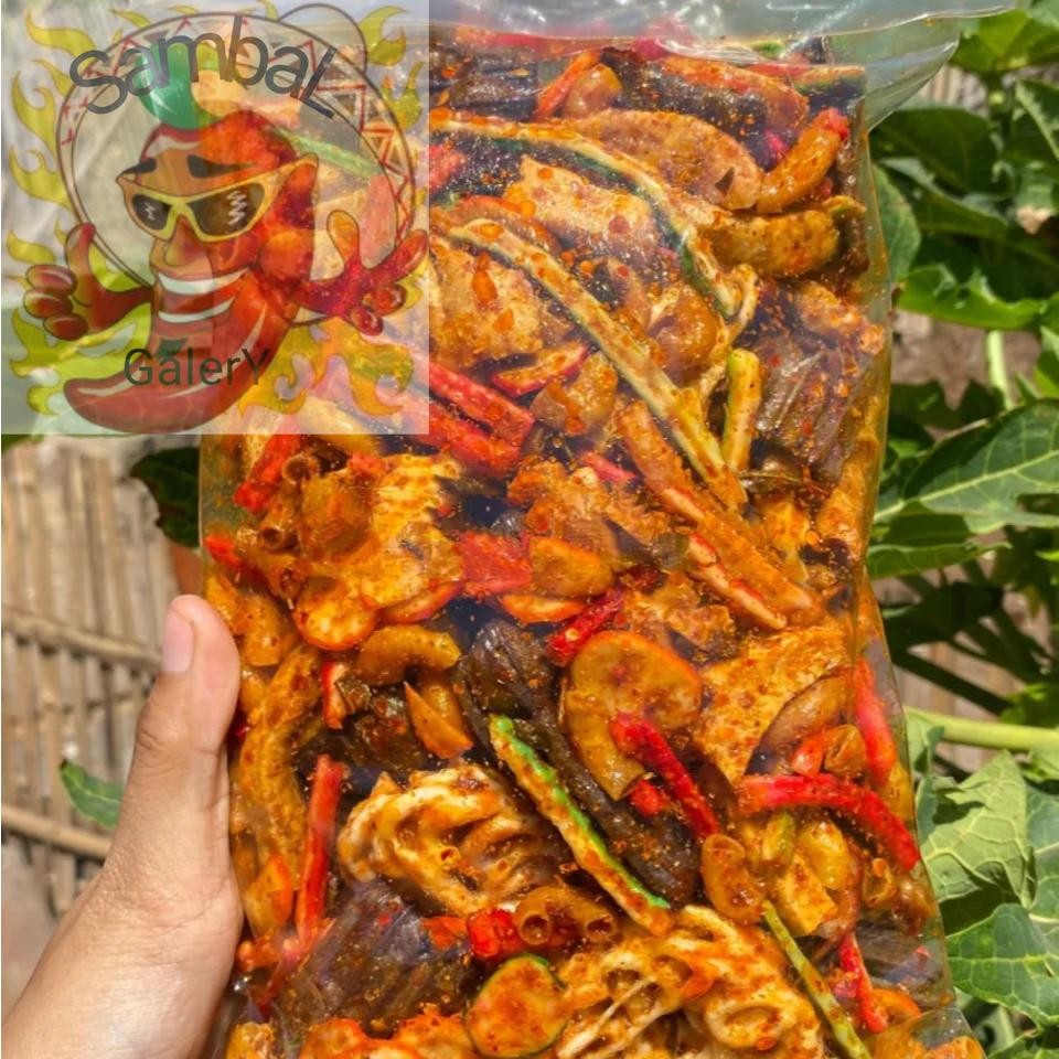 

SambaL Galery seblak campur kerupuk mix bumbu melimpah pedas gurih mantap 500g
