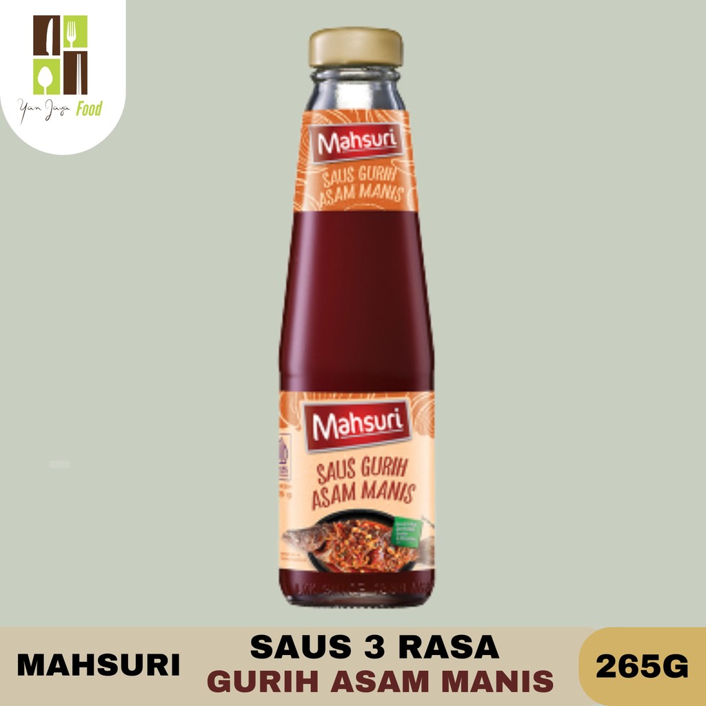 

Mahsuri 3 Rasa Gurih Asam Manis 265GR / Saus Gurih Asam Manis / LKK / Saus Asam Manis