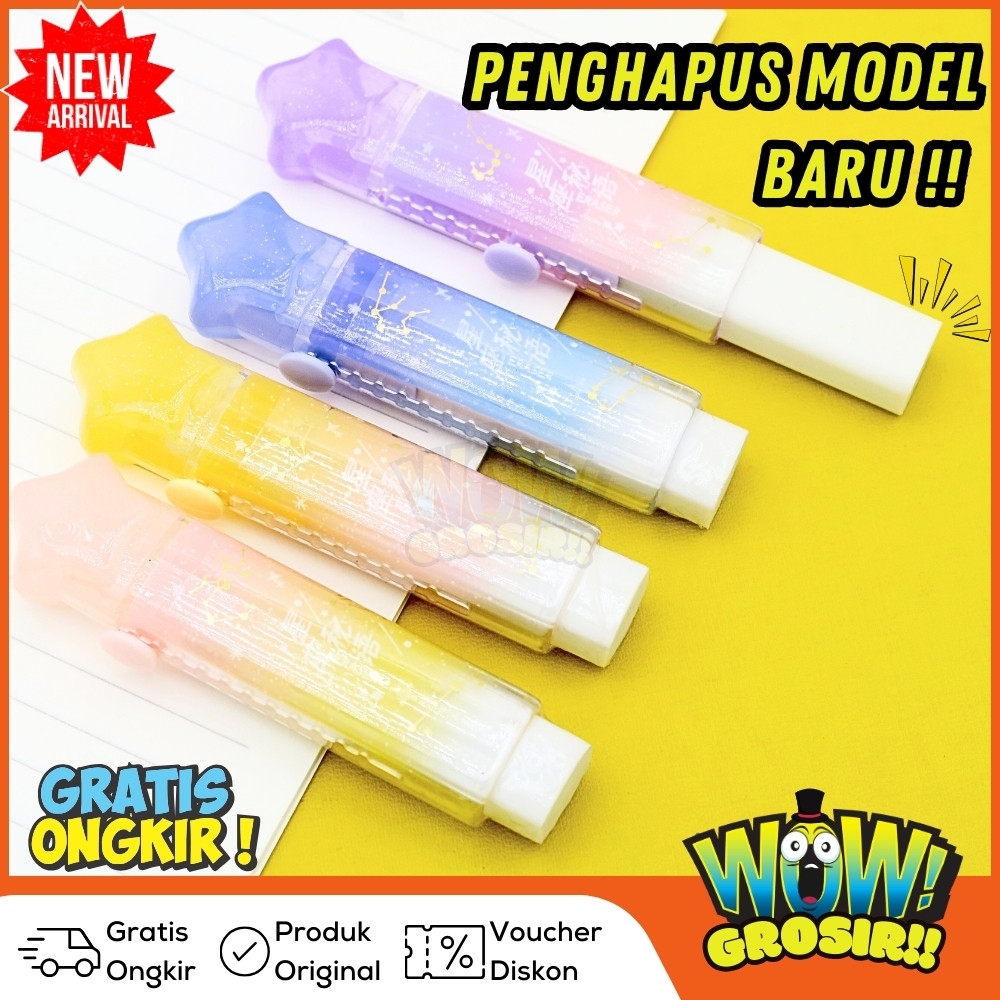 

WOWGROSIR 1Pcs CAT PAW ERASER Rectractable Penghapus Pensil Karet Mekanik Refil Korean