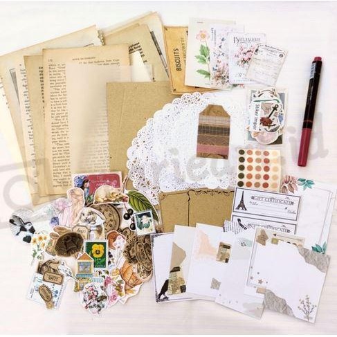 

Ephemera Aesthetic Journal Kit - Set Journal Kit Tema Ephemera - SET A