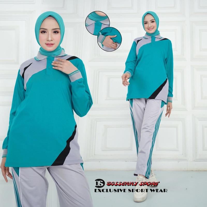 PROMO  Baju Olahraga Lengan Panjang 1Stel//Setelan Kaos Olahraga Panjang // Stelan baju olahraga wan