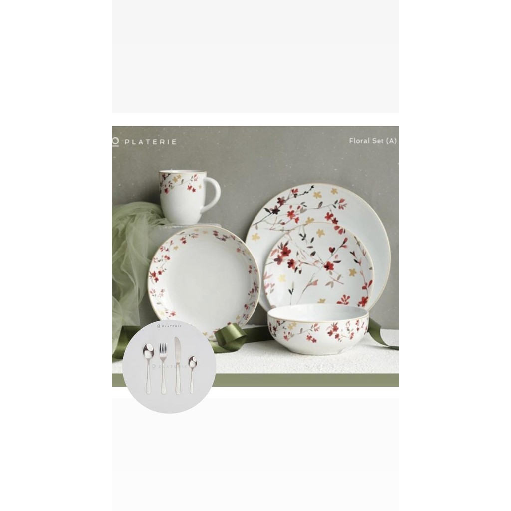 

HAMPERS PIRING KERAMIK BOX SET BY PLATERIE READY STOCK - FLORAL