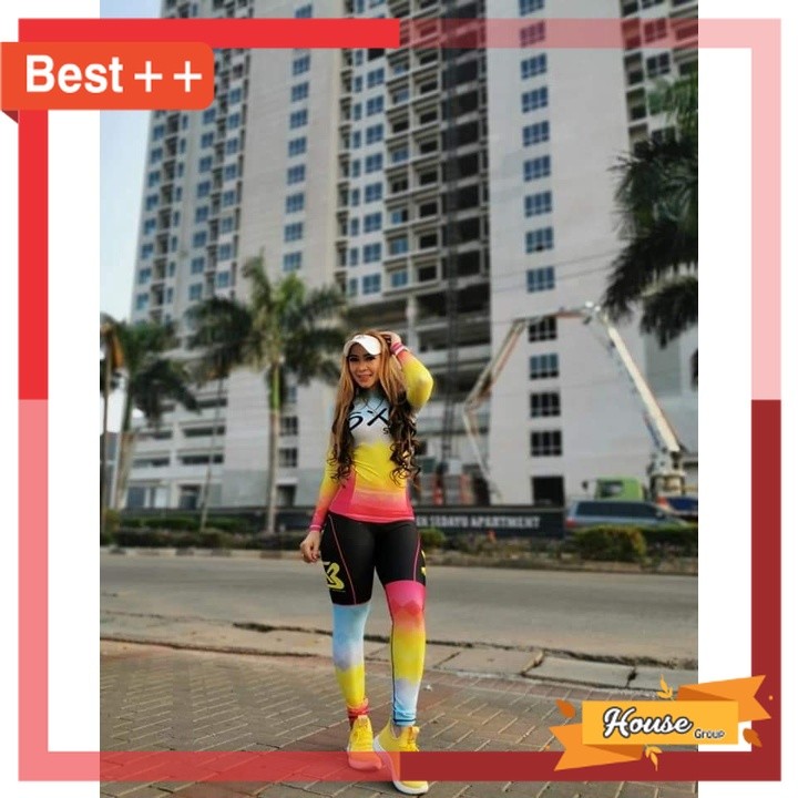 Baju Agustusan Senam Olahraga Wanita Murah / SXB SPORT-SETELAN OLAHRAGA SENAM AEROBIC WANITA  TERBAR