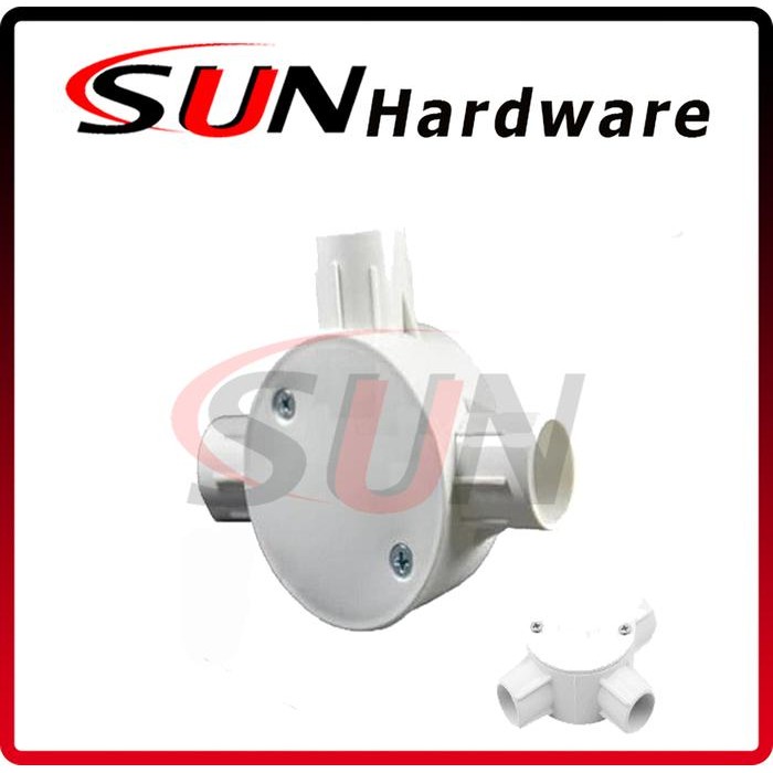 [BERGARANSI] Harga Promo T Dus Listrik Kabel Cabang 3 Putih Sambungan Pipa Listrik Kecil Besar Teedu