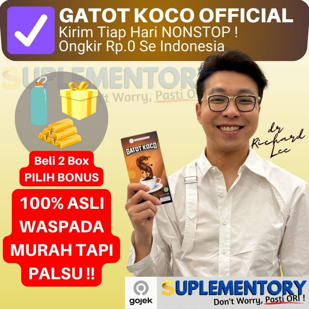 

Kopi Gatot Koco Dr Richard Lee asli original