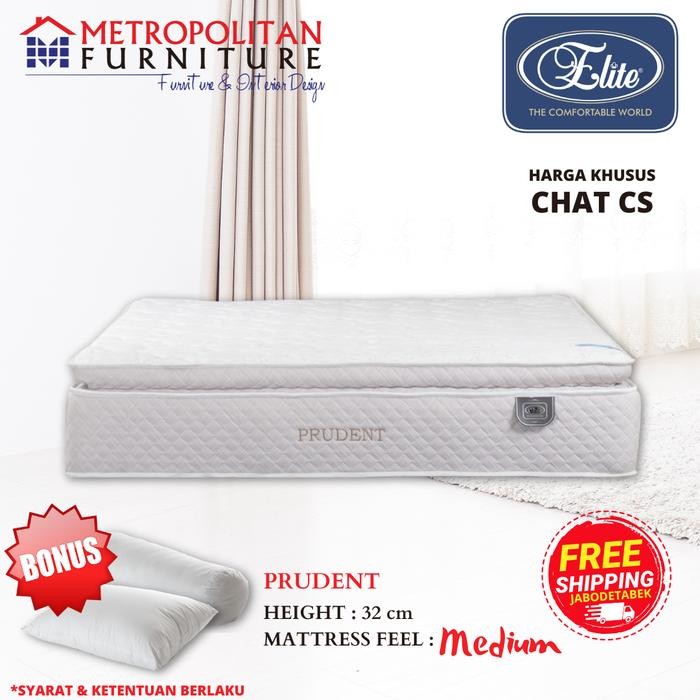 Kasur Springbed Elite Prudent Kasur Matras Spring bed - 90 x 200