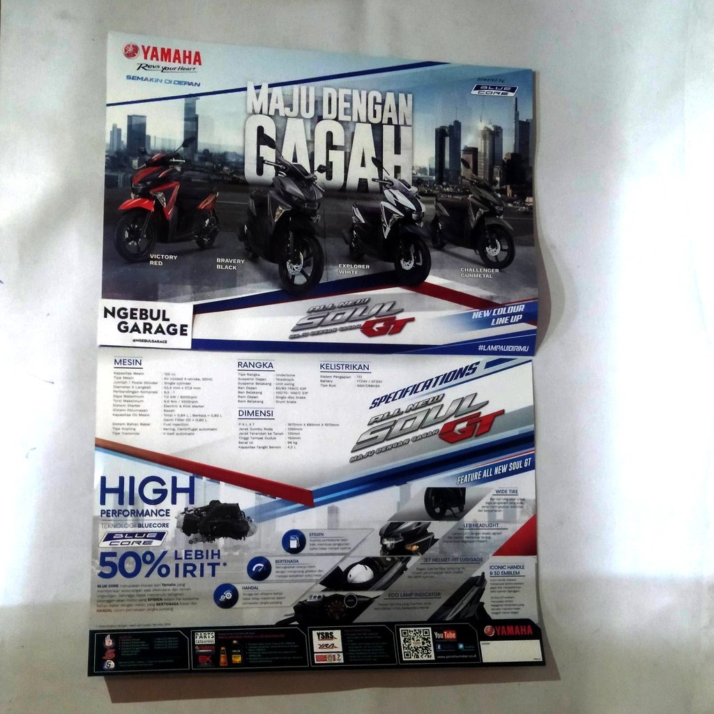 Brosur All New Soul GT YAMAHA MAJU DENGAN GAGAH