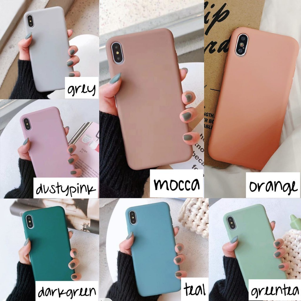 CANDY Pastel basic case oppo f11 pro f7 vivo v15 samsung j4 plus a20 a30 redmi 7a v9 (7)