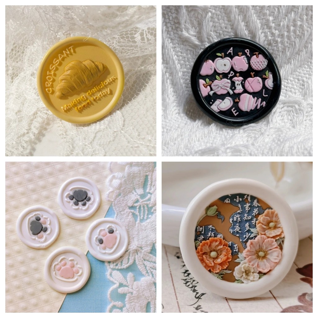 

New Fire Paint Seal, Irregular Relief, Multi-Layer Student Toy Diy Stamp, Copper Head Envelope Sealing