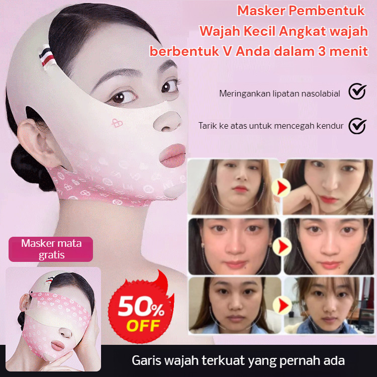 【Gaya Panas】Masker Wajah V/Mask V Face Facial Slimming Bandage Tighten Nasolabial Folds Facial Lifti
