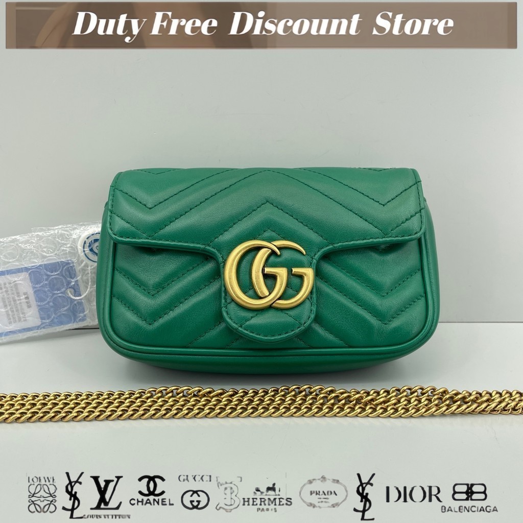 (476433) GUCCI GG Marmont Chain Bag / Tas Bahu / Tas Bahu Miring / Tas Kulit 16.5x10x4.5 Garansi Dua