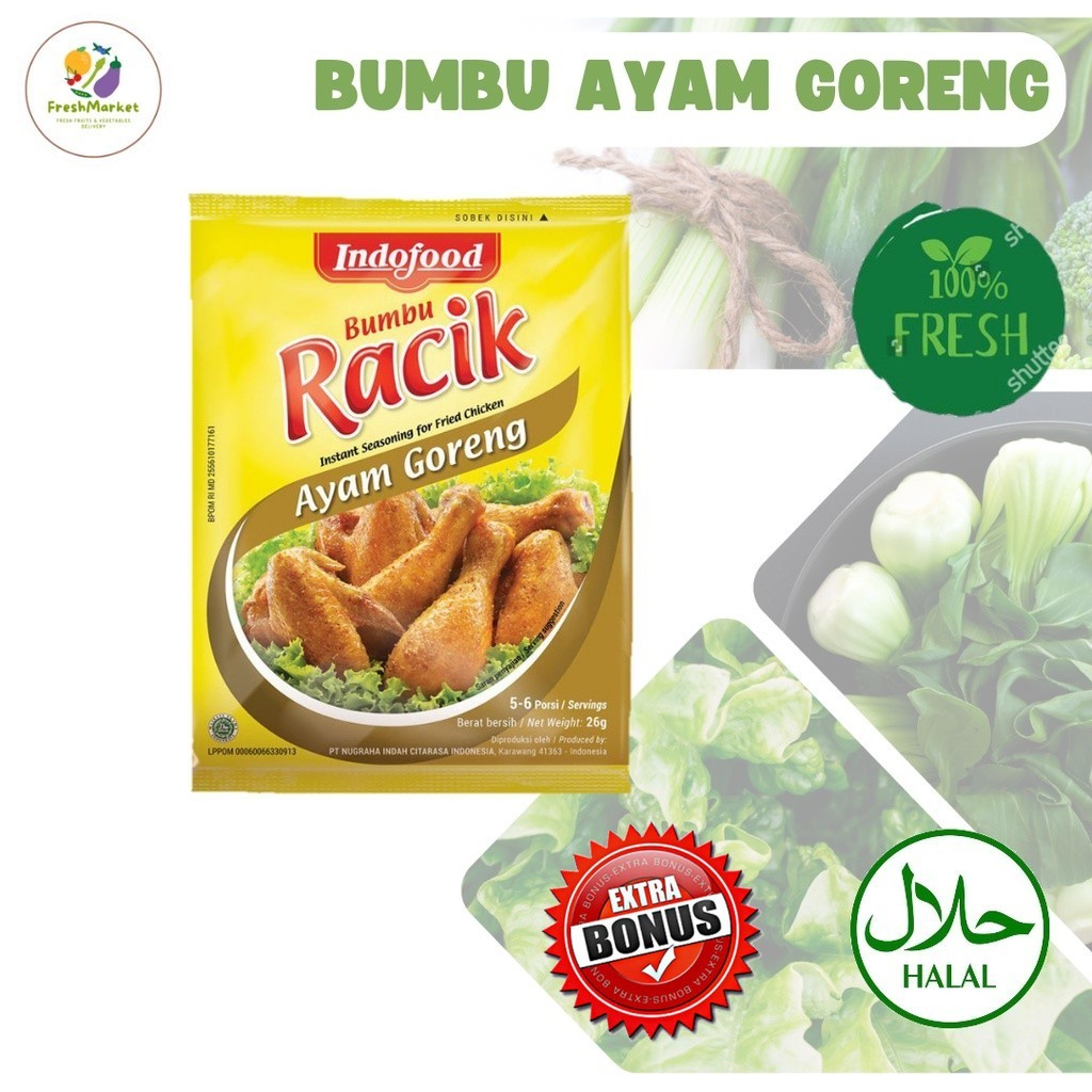 

Bumbu Racik Instan Ayam Goreng 1 Sachet Sayurinstant