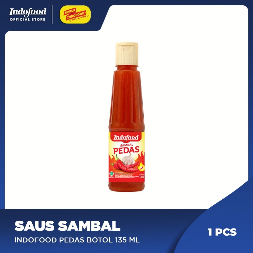 

Sambal Indofood Pedas Botol 135 ml