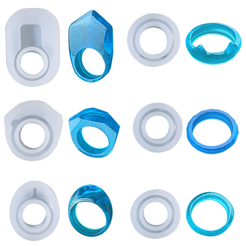

1Pcs Rings Resin Epoxy Molds Mixed Size Silicone Casting Molds Tool For DIY Pendant Jewelry Making Findings Supplies Accessories