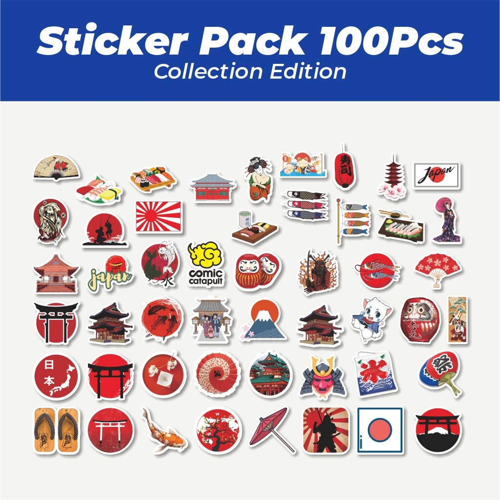 

Hot Stiker Japanese Customs & Culture Art [Adat dan Budaya Jepang Seni] Lucu Anti Air Stikers Berperekat Waterproof Sticker Decal Buat Motor Helm Buku Journal Koper Casing HP Laptop Botol Minum