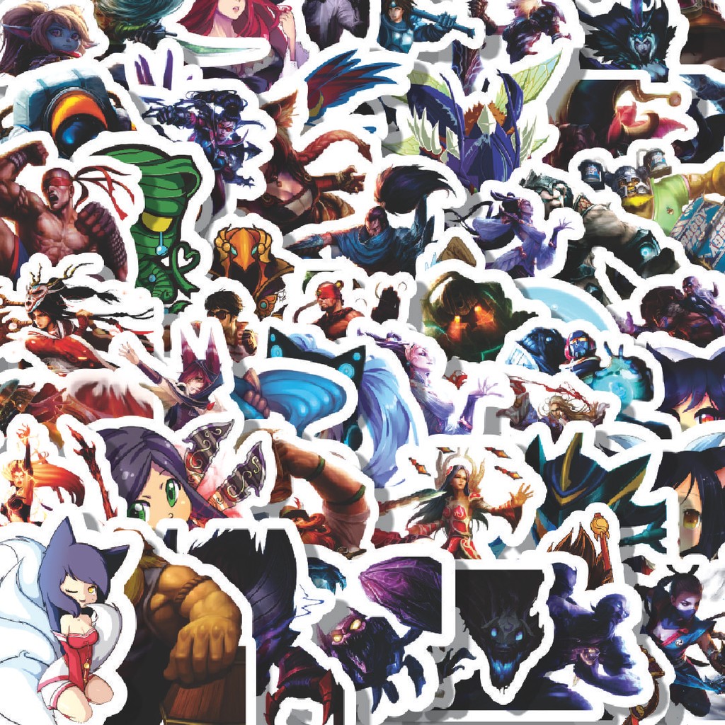 

Stiker Cutting Pack Stiker Kartun League Of Legends Skin 5 Isi 100Pcs Series Aesthetic Lucu Keren Untuk Koper Bahan Vynil