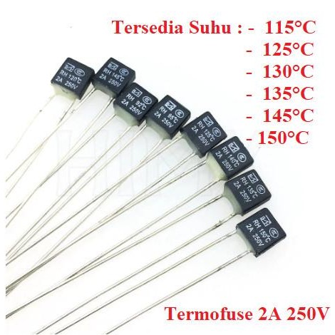 Thermofuse Termofuse Thermal Fuse 250V 2A Fuse Kipas Angin - 115 C