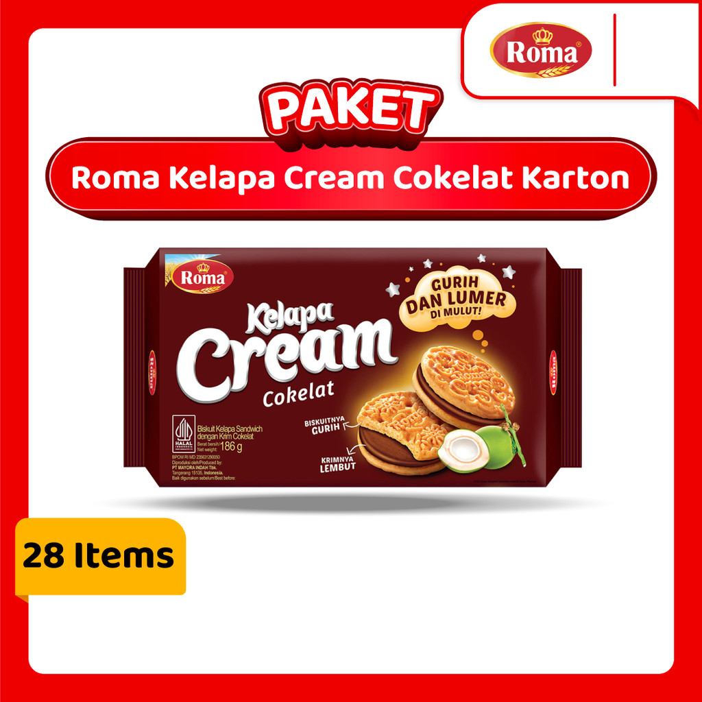 

Paket Roma Kelapa Cream Cokelat Karton