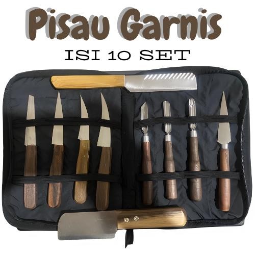 

Pisau UKIR GARNISH Sayur Buah Set 10 + Dompet/Kotak - 7SET PISAU, PISAU SAJA