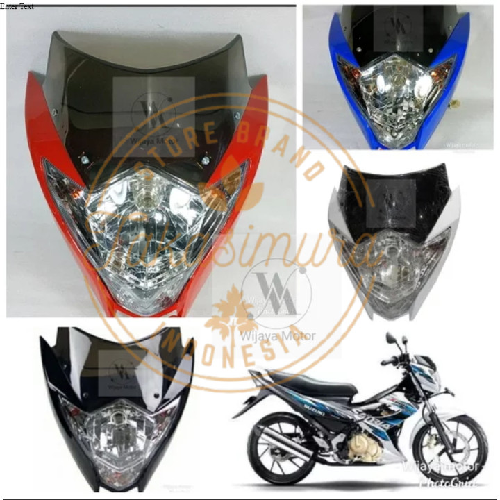 AJM - BATOK KEPALA DEPAN SET LAMPU SATRIA FU NEW FASLIT INJEKSI STANDAR ORIGINAL YGP