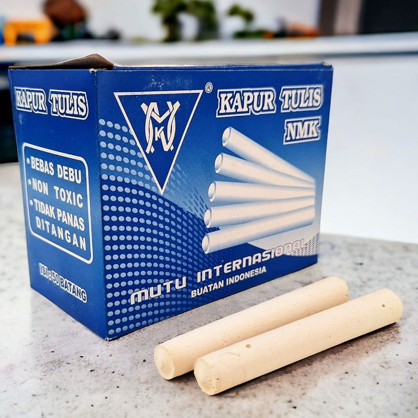 

Paket Kapur Tulis Bebas Debu Kapur Tulis Putih NMK Isi 50 Batang