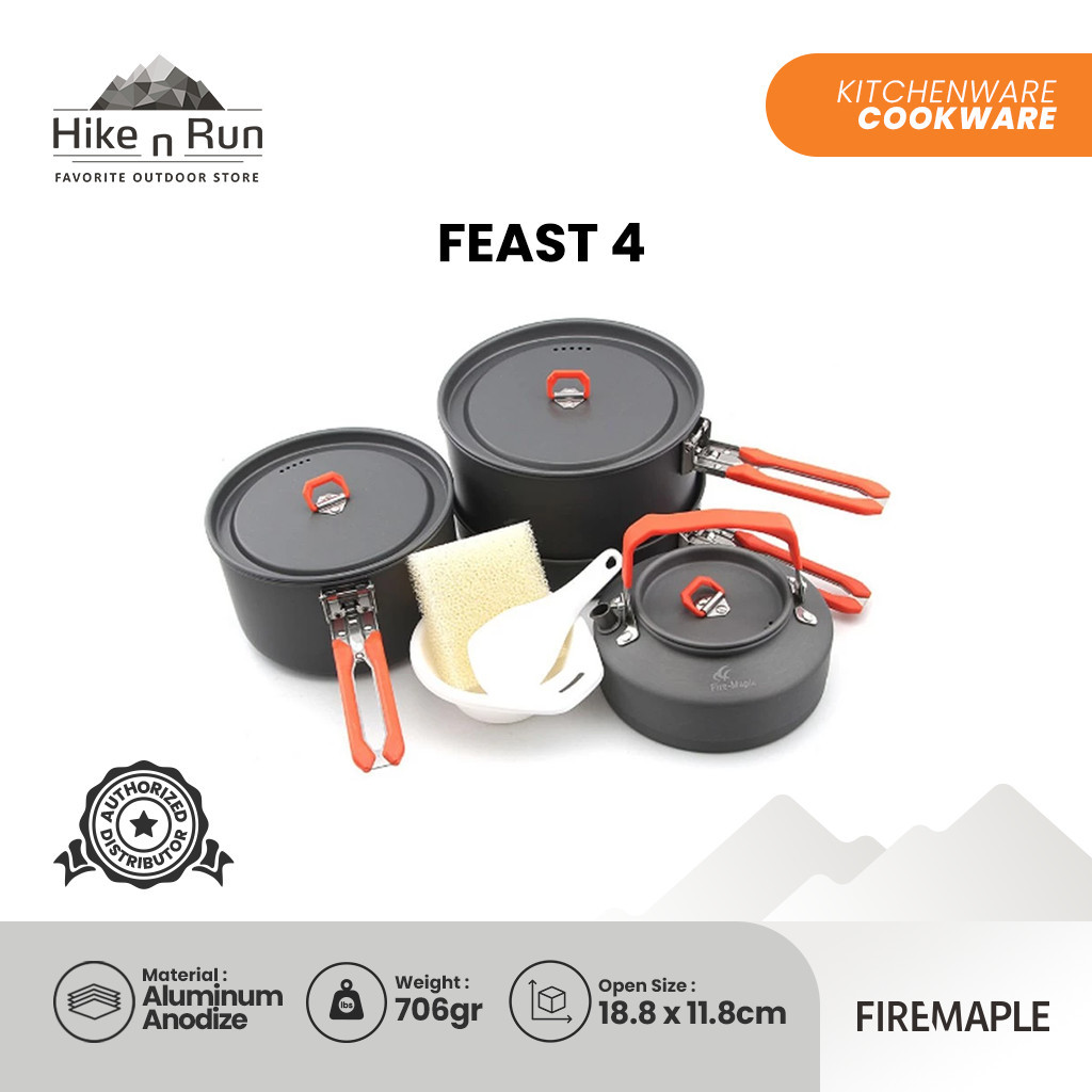 FireMaple Feast 4 Peralatan Masak Camping Ultralight
