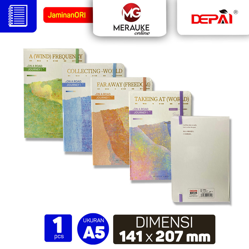 

DEPAI Notebook A5 6000 21 Buku Catatan Aesthetic Scrapbook Buku Agenda