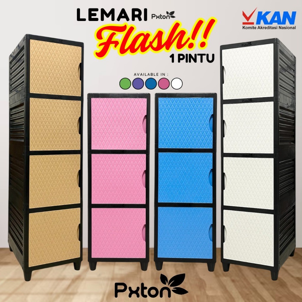 PXTON LEMARI PAKAIAN PLASTIK FLASH / 2 SUSUN / 3 SUSUN / 4 SUSUN / 2 SUSUN  / 5 susun / Rak Pakaian 
