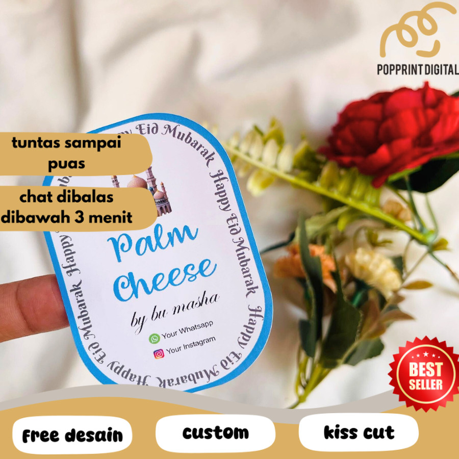 

PpD CETAK STIKER LABEL TOPLES KUE KERING ELEGAN RAMADHAN IDUL FITRI MURAH SEHARI JADI CUSTOM DESAIN OVAL