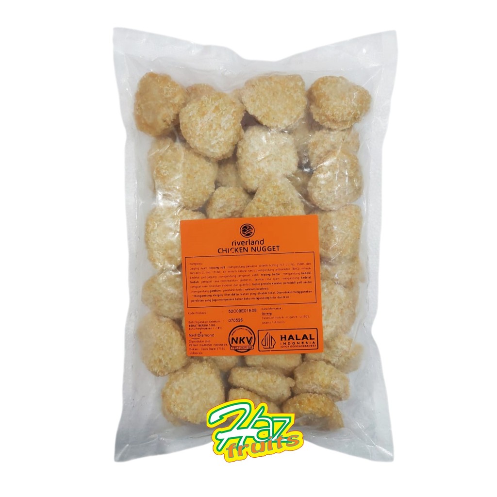 

Riverland Chicken Nugget 1 Kg - Nugget Ayam