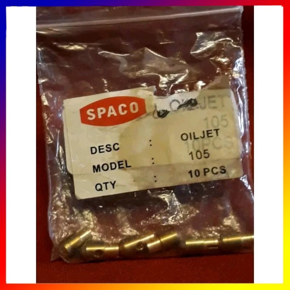 Spuyer Bensin Main Jet Size 105 Spaco Original untuk Karburator Vespa
