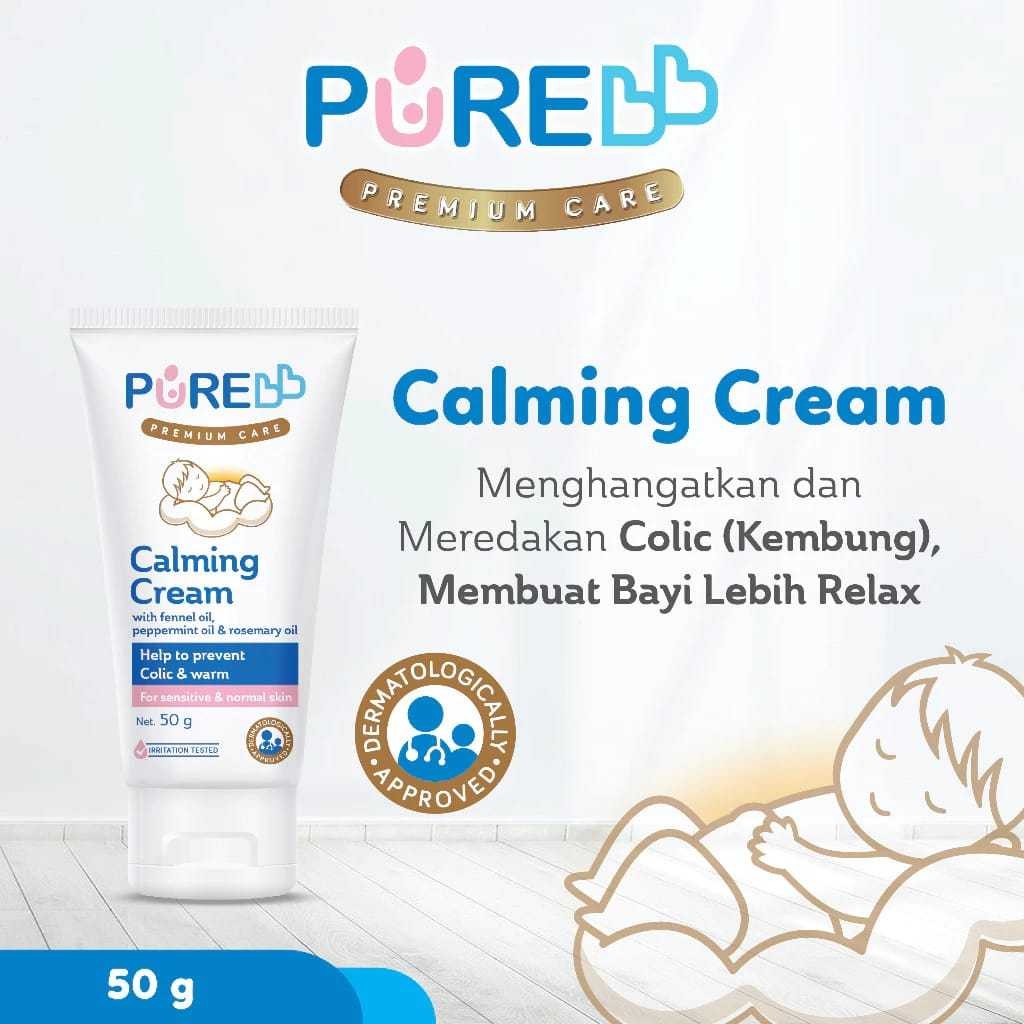 Pure BB Calming Cream 50GR | Cream Untuk Perut Kembung Bayi