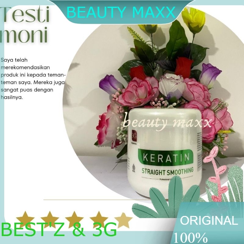 [ORIGINAL] 3G Pelurusan Rambut Keratin 1Kg || Hair Straightener Strong Gold  White KERATIN