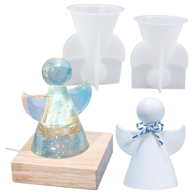 

Angel Wing Silicone Molds Set Epoxy Resin & Candle Making Christmas DIY Home Decor Religious Gifts, Altar Art Craft Supplies