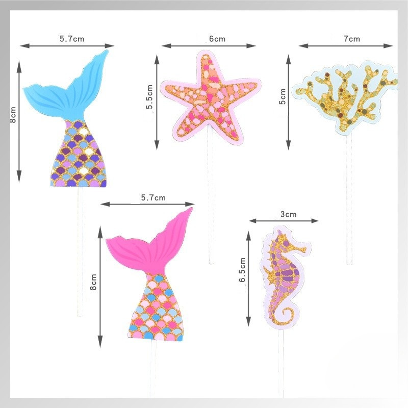 

Topper Ulang Tahun Mermaid / Hiasan Kue Mermaid Laut / Tail Sea Set Mermaid Cute - OS0633