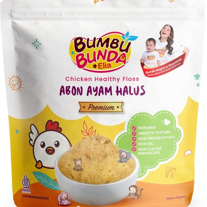 

add l Bumbu Bunda Elia Abon Sapi / Abon Ayam Abon Halus Premium 45gr - Abon MPASI | Abon Bayi | Abon Cipung Asli | Abon Halus | Tanpa MSG - Abon Ayaml