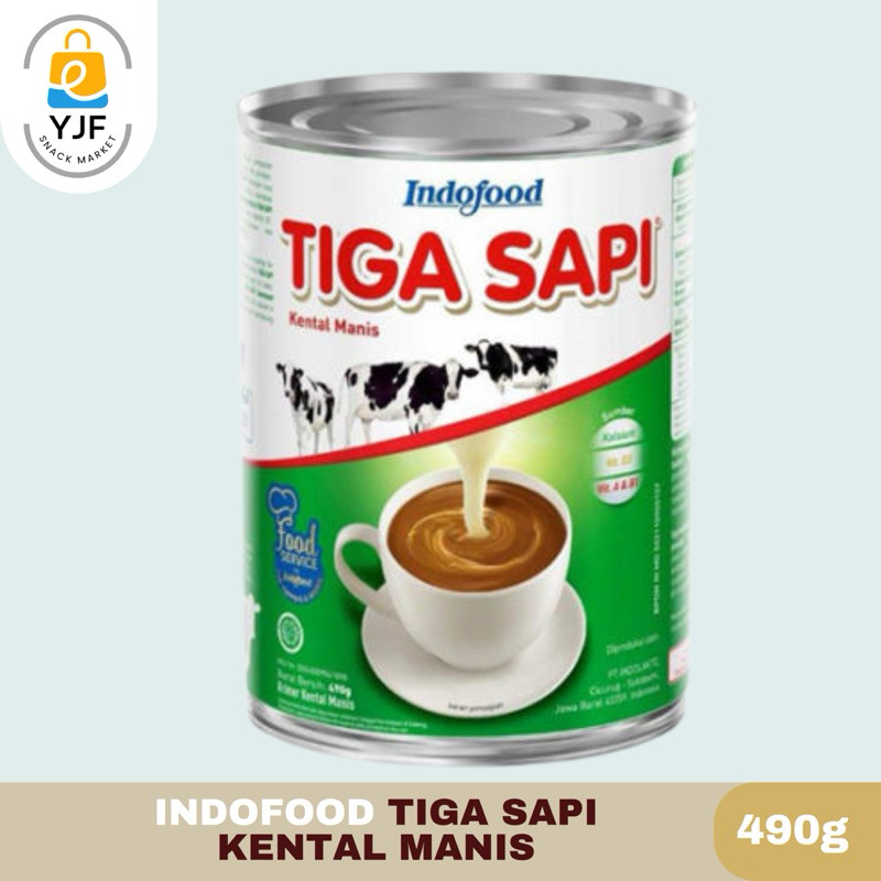 

Indofood SKM Cap Tiga Sapi / Creamer Kental Manis / Condensed Milk Tiga Sapi Kaleng - 490g