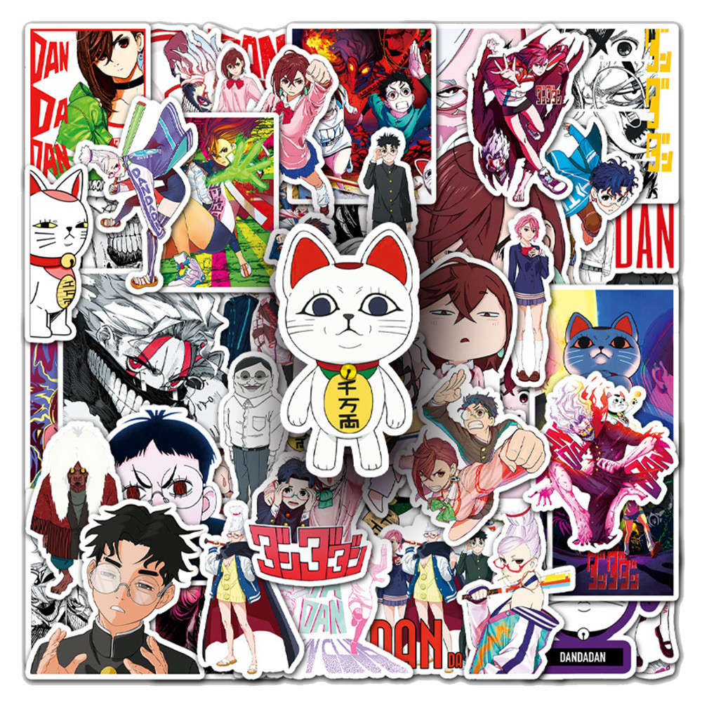 

10/30/50PCS Funny Anime Dandadan Stickers Graffiti Notebook Suitcase Bike Phone Skateboard Waterproof Kids Cool Decals Toys