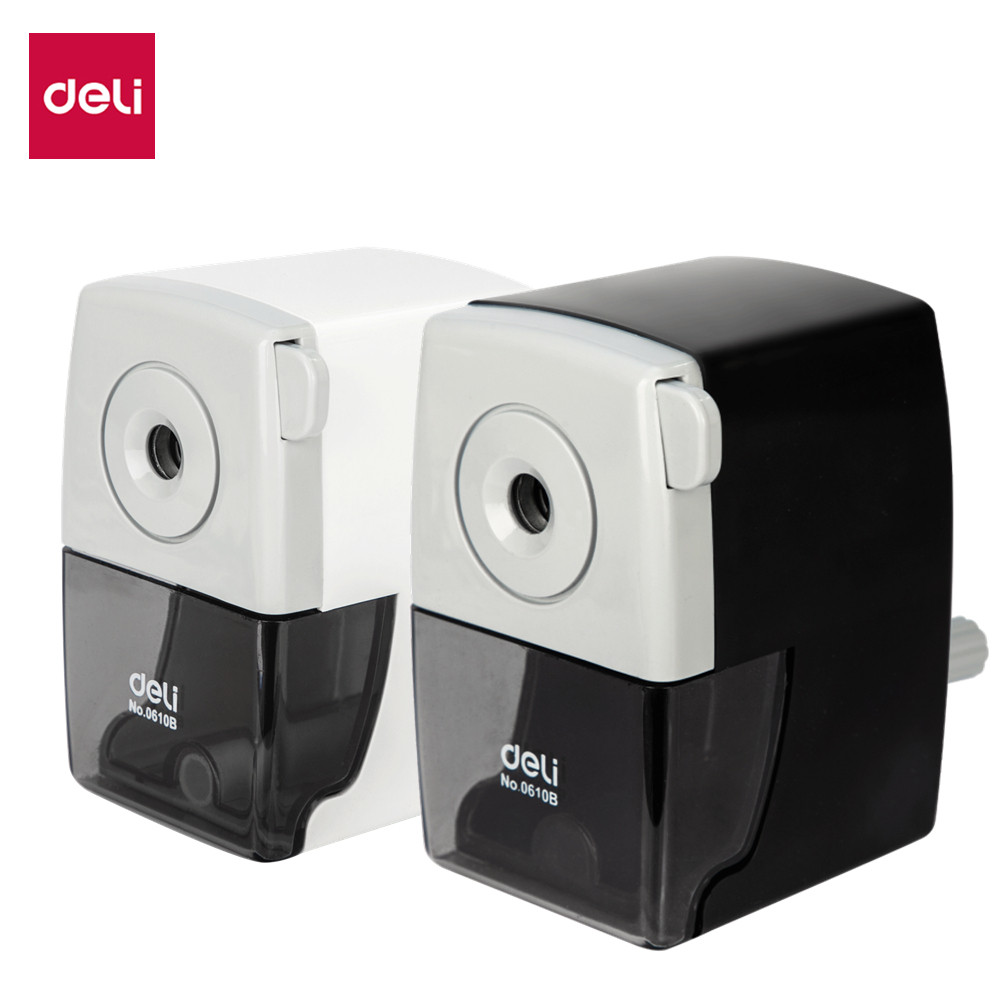 

Deli Rotating Pencil Sharpener Smooth Pencil Cutter Sturdy And Durable Suitable Table Sharperners For Office Study Stationery