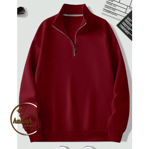 new SWEATER RUGBY POLOS PRIA WANITA SWEATER HALFZIP SWEATER KERAH RESLETING SWEATER POLO SWEATER