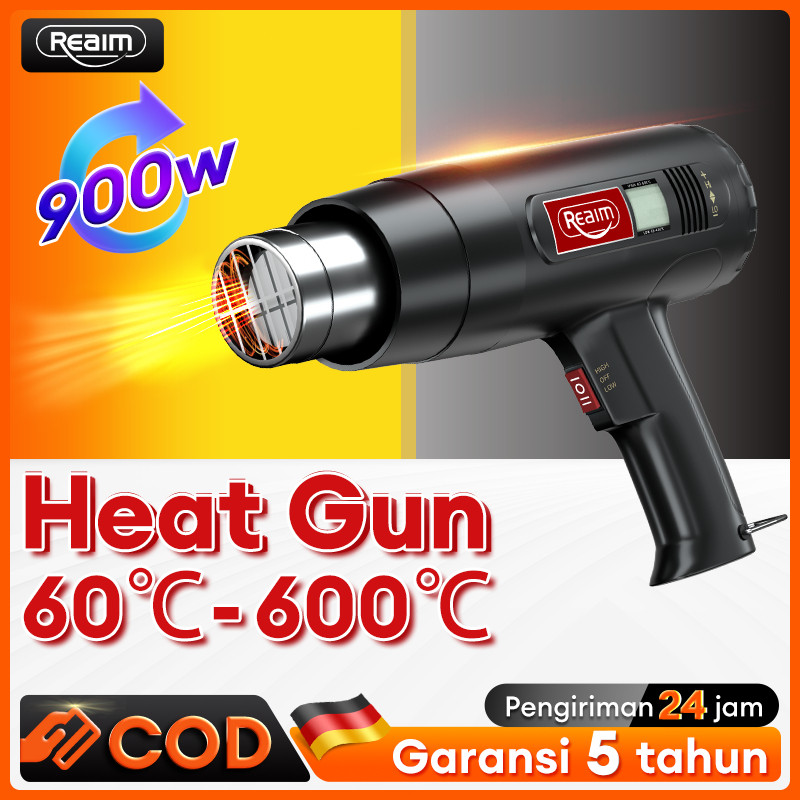 TEAMOR Reaim 2000W Heat Gun Panas Pistol Angin Panas Pemanas Segel Sticker Plastik Panas Pistol Angi