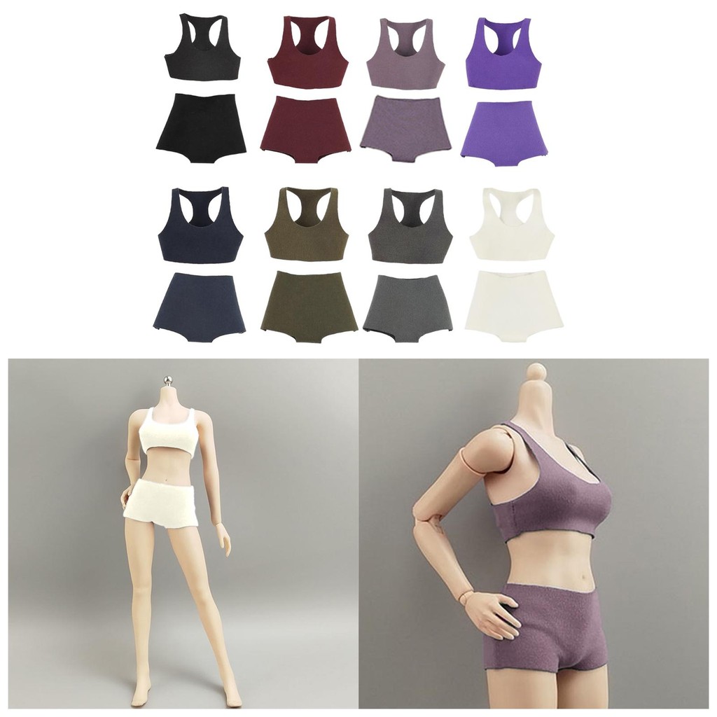 1/6 Scale Female Clothes Sportswear Costume for Doll Lovers Collectors