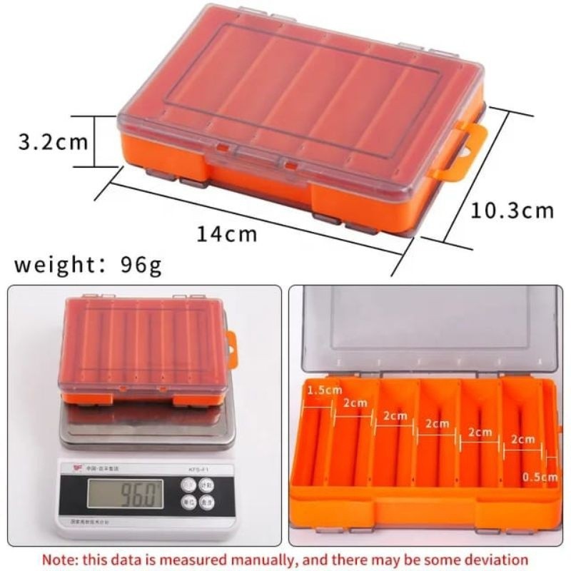 kotak sekat umpan minnow kotak jig fishing lure box
